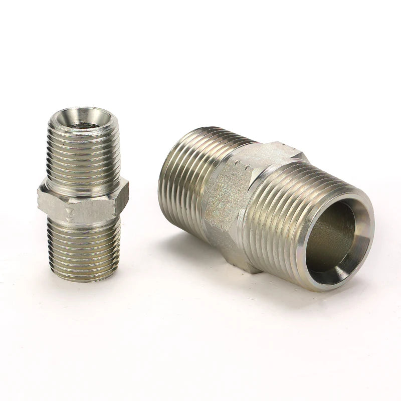 SALNYA 1N NPT Male Hydraulic Fittings Carbon Steel High Pressure Forged Ferrule Hose Smooth Surface