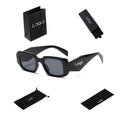 2023 Lunette De Soleil Luxury Designer Famous Brands Sunglass Trendy Square Rectangle Frame Custom Logo Sunglasses