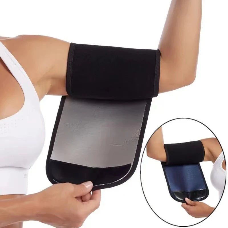 Adjustable Sports Weight Loss Sweat Arm Wraps Belt Upper Arm Trimmer Shaper Bands