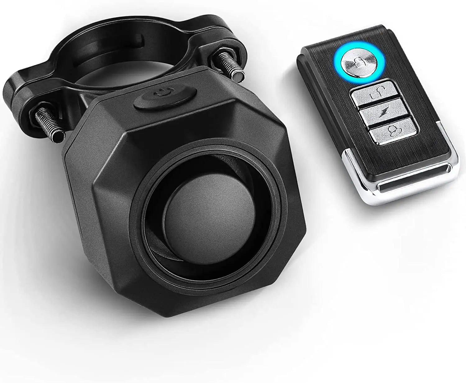 USB Rechargeable Bicycle Alarm with Wireless Remote Vibration Sensor and Anti-Theft Feature for Bicycles Motorcycles Bikes