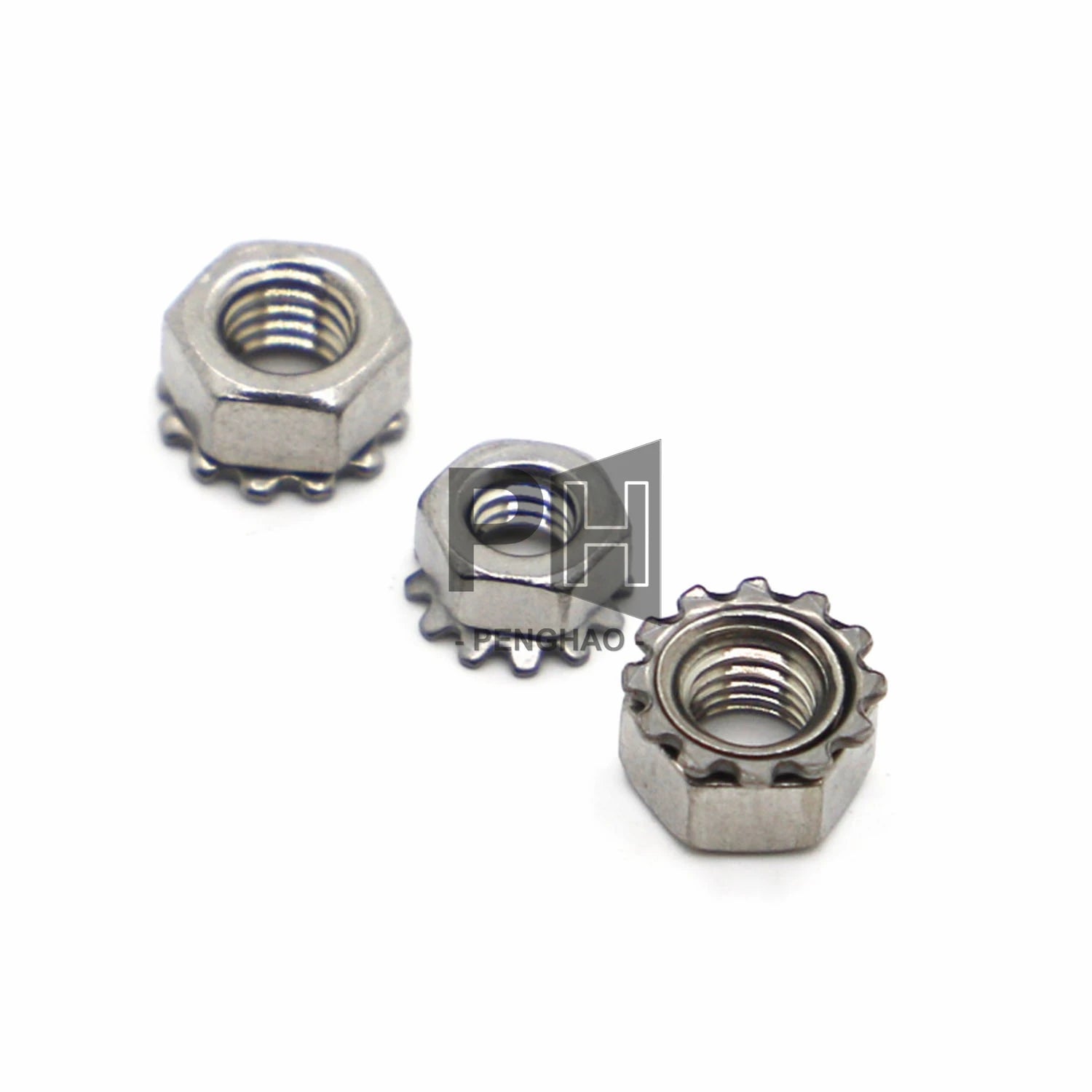 OEM K-Lock Nut M3 M4 M5 M6 M8 K-type Gear 304 Stainless Steel Keps Nuts Toothed Hex K Nut
