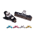 ZTTO Road Bike Brake Shoes C Caliper Hoof Replaceable Rubber Pads  Shell Block for Aluminum Alloy Rims Friction Wheel Brake