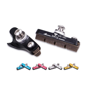 ZTTO Road Bike Brake Shoes C Caliper Hoof Replaceable Rubber Pads Shell Block for Aluminum Alloy Rims Friction Wheel Brake