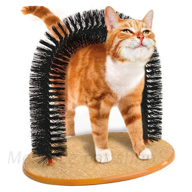 New Cat Toy Self-Service Scratching and Cleaning Device Plastic Bridge Brush Rubbing Tool Wholesale