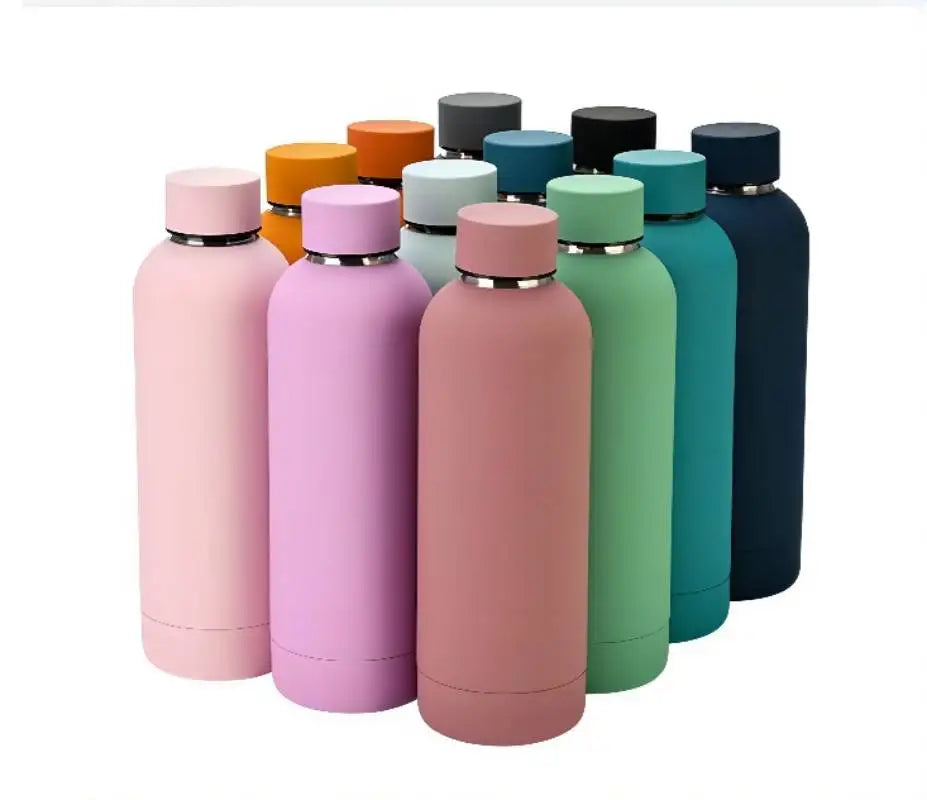 Small Narrow Mouth BPA Free Custom Logo Thermal Drink Bottle Double Wall Vacuum Insulated Stainless Steel Hot Water Bottle