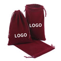 5.7cm Small Velvet Drawstring Bag for Jewelry Earring Packaging - Custom Logo & Size (OEM/ODM Available)