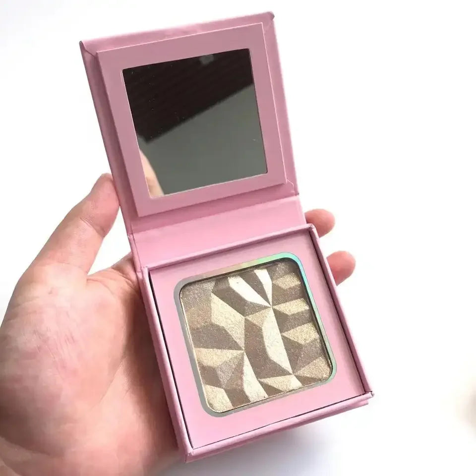 Highlighter Powder Palette Private Label Waterproof Multi-color Pressed Powder Soft Mineral Face Highlighter Daily Use Makeup