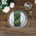 Elegant Olive Green Linen Napkins for Sophisticated Table Settings