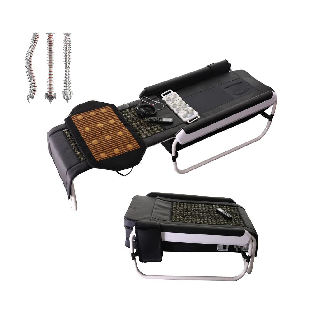 Korean Style Robotic Shiatsu Far Infrared Thermal Therapy Spa Bed Heating V3 Master Electric Jade Roller Massage Beds &Tables