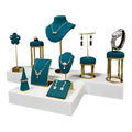 New Fashion Custom Multicolor Jewelry Display Props Necklace Ring Metal Jewelry Display Set