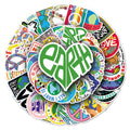 50PCS Cartoon cute hip hop trend love world peace hippie love and peace sticker