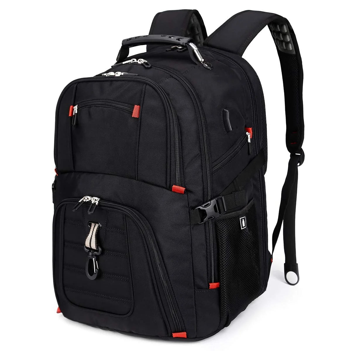 Custom 50L Travel Bag with USB Charging College Student Backpack Airline Approved Business Backpack Fits 17 Inch Laptop Backpack