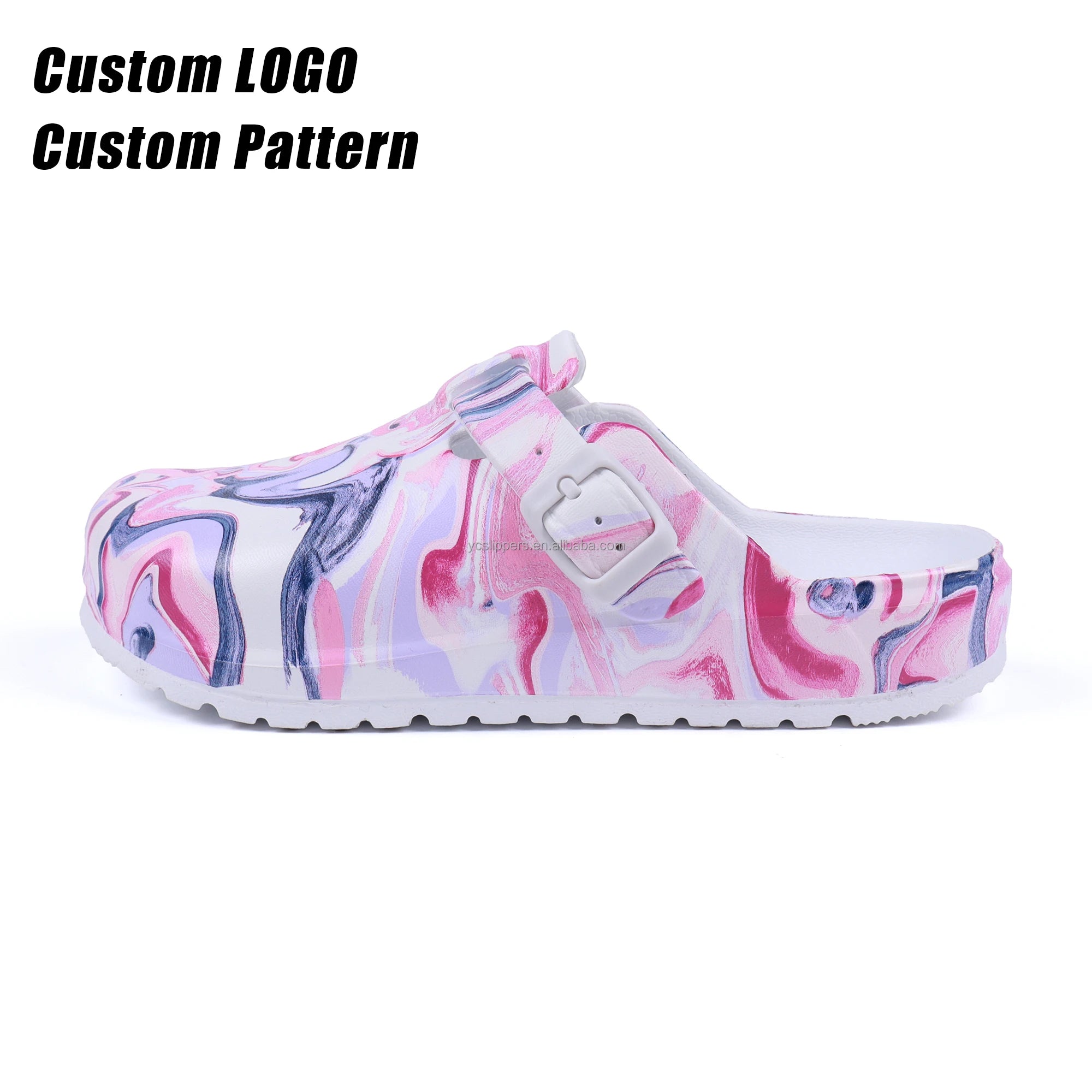 BreezeStep Fashionable Slip-On Flat Sandals EVA Light Weight Buckle Straps Custom Clogs All Seasons-Summer Winter Spring Autumn
