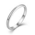 YILUN Classic 925 Sterling Silver Wedding Band Ring Rhodium Plated Minimalist Elegant Design Engagement Ring for Women and Men
