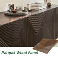 MUMU Interior Decoration Wall Material Geomitic Wood Cladding Oak Wood Plank Modern 3D Wall Panels