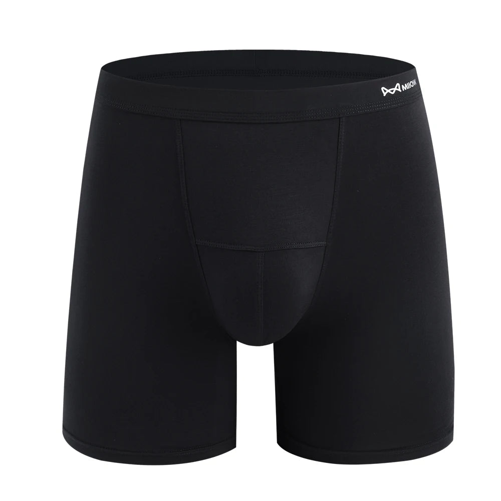 Factory Sale EU Mid-Rise Breathable No-Ride-Up Plus Size Bamboo Boxer Briefs for Men Women OEM