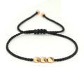 Bohemia Irregular Copper Beads Gold Plated Trendy Handmade Adjustable Bracelet Bangle Men's Jewelry KiKi Anniversary Nature