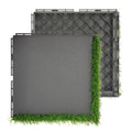 Patent PB-213 Modern Square Waterproof Plastic Grass Deck Tile-Eco-Friendly Anti-Slip Weather Resistant Outdoor Patio Garden