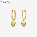 VIANRLA Earring 925 Silver Jewelry Flower Hoop Earring Heart Shape Fashion Women's Jewelry Laser Custom Logo