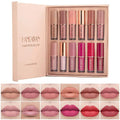 Handaiyan Long Lasting Liquid Lipstick Wholesale Lipgloss Velvet Lip Glaze Makeup Gift Set With Light Matte 12 Colors