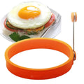 Hot Sale Eco-Friendly Silicone Egg Rings Handle for Cooking Non-Stick Fried Poached Pancake Egg Poaching High Quality Kitchen