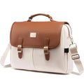 Lovevook High Quality Waterproof Large Office Business Work Bag Ladies Shoulder Messenger Bag Canvas PU Briefcase for Laptop Bag