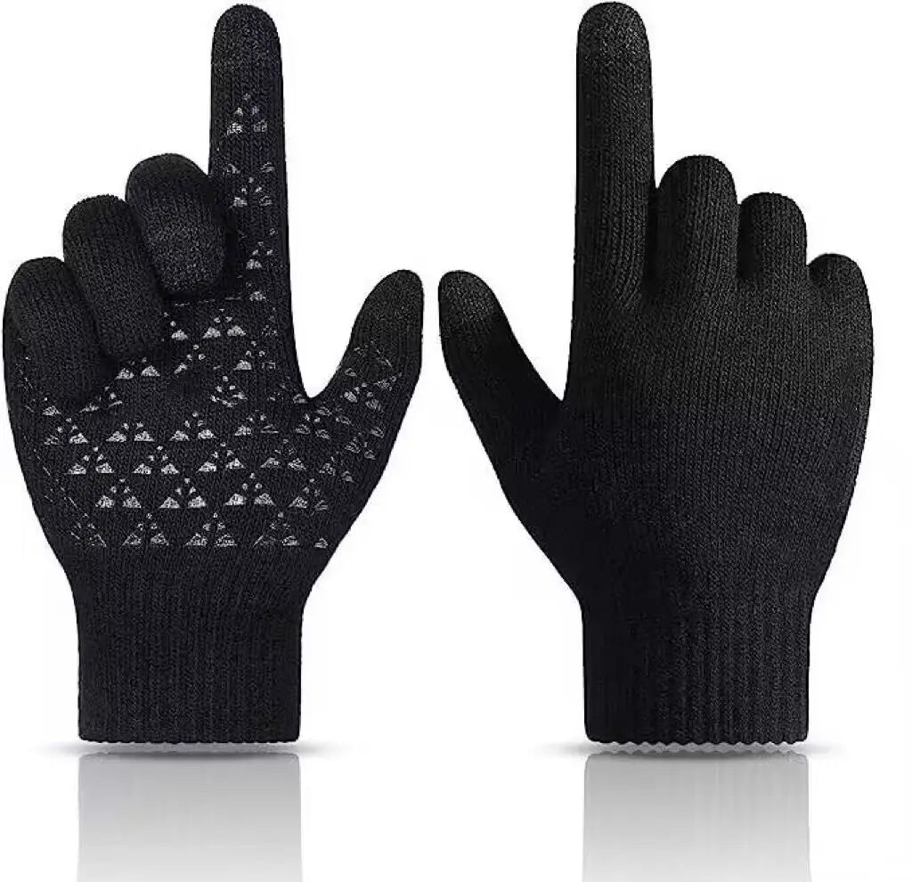 Winter Gloves for Men Women Touch Screen Texting Warm Gloves With Thermal Soft Knit LiningElastic Cuff 3 Size Choice