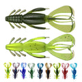 10cm 10g Beard Soft Shrimp Fishing Lure Soft Plastic Fishing Prawn Lure Bionic Crawfish Worms Fishing Soft Plastic Ned Bait