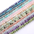 Natural Aquamarine Wheel Bead Sunstone Spacer 6*4mm Natural Stone Beads in Stock