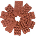 Christmas Candy Molds Silicone Chocolate Molds with Dinosaur Flowers Hearts-for Cake Tools