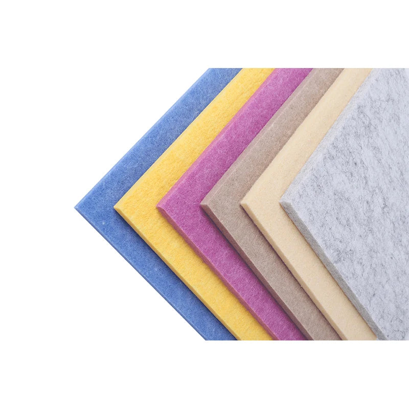 Decorative Eco-Friendly Sound Proof Wall Polyester Fiber Acoustic Panel EN 13823 PET Felt Panel