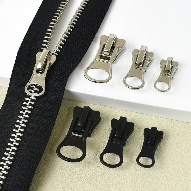 Meetee ZT004 DIY Handmade Replaceable Zipper Sliders Smooth Zip Pullers 5# Zipper Accessories Garments Clothing Use