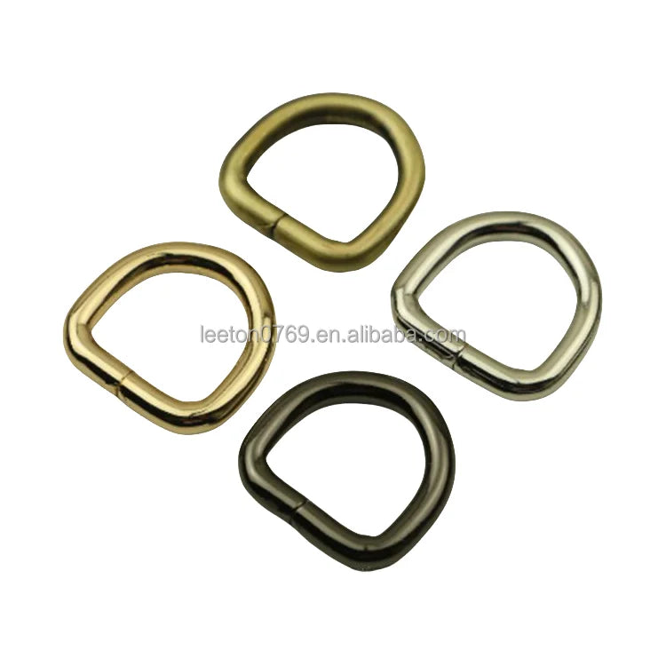 Stock Supply 16mm 4 Colors Metal Small D Ring Bag Buckle