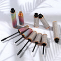 J110 5ml 6ml New Arrival Luxury 5ml Double Pearl Diamond Veneer Lip Gloss Packaging Empty Round Unique Lipgloss Tubes