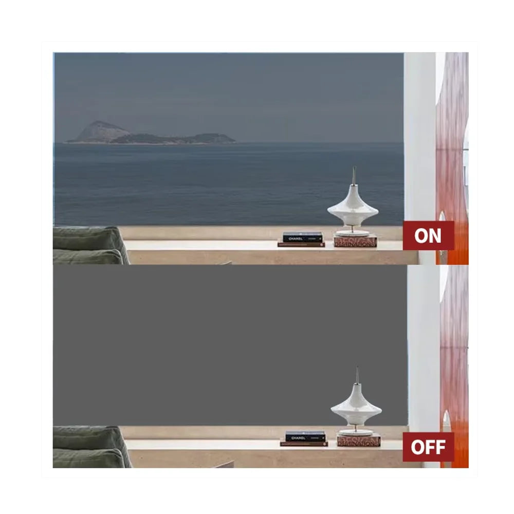 Switchable Privacy Glass Self Adhesive Pdlc Black Smart Film