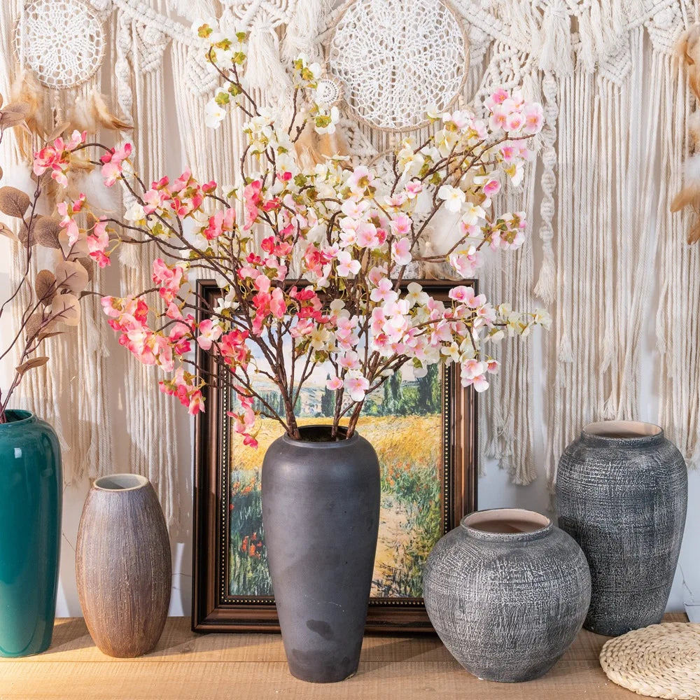 Y0018 Factory Hot Sale Artificial Beauty Cherry Blossom Nordic plum Blossom Peach Blossom Simulation Branches Flower