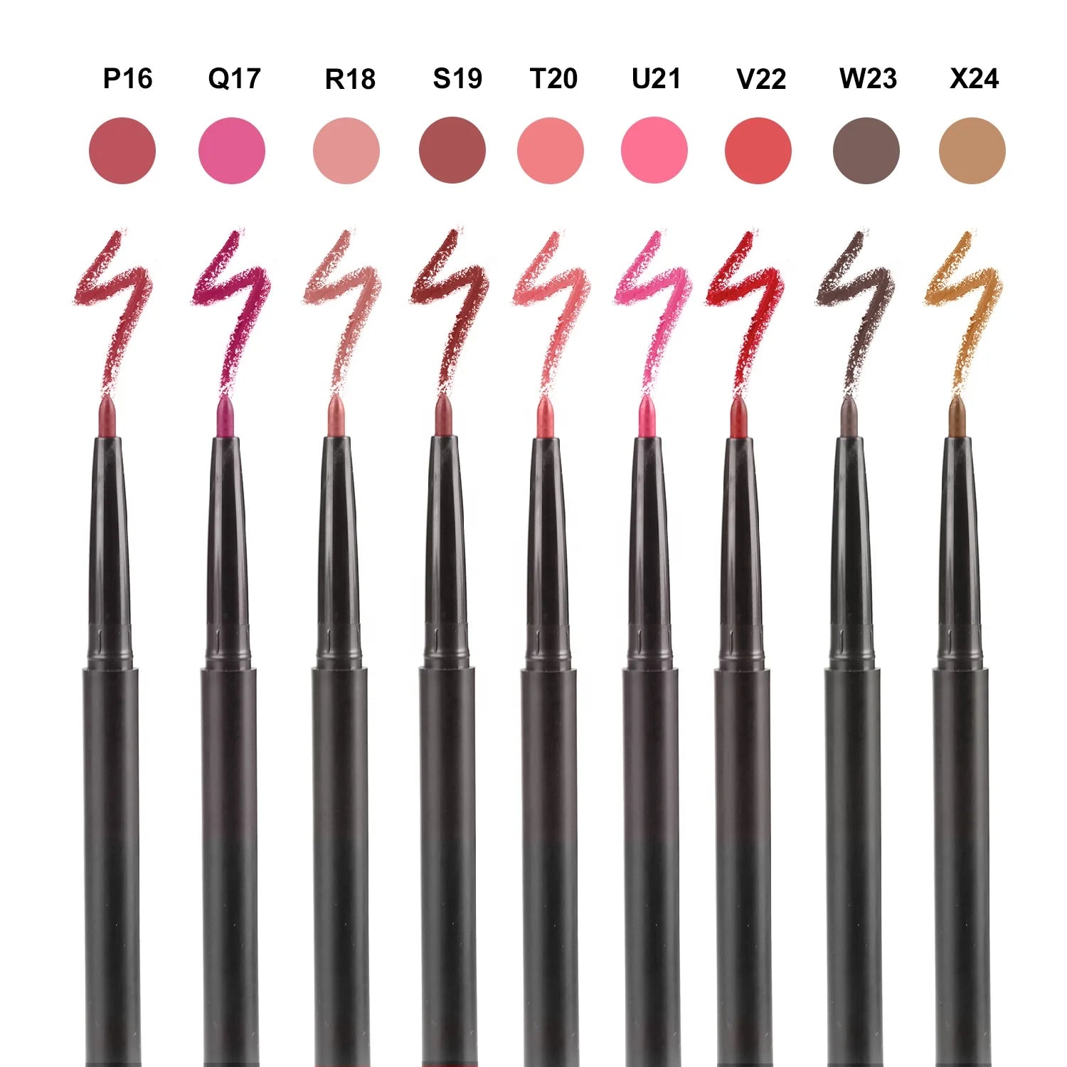 Custom Lip Pencil Private Label Waterproof Lip Liner Pencil Vegan Creamy Lip Liner Private Label