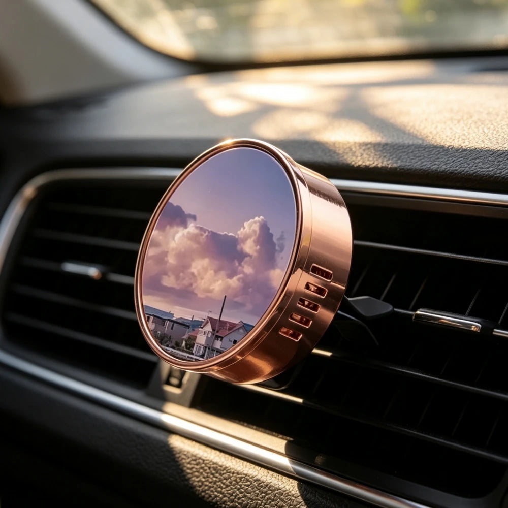 Metal Crafts Gift Hot Sale Car Gifts  Aromatherapy Car Air Freshener Essential Oil Sublimation Car Vent Diffuser Vent Clip