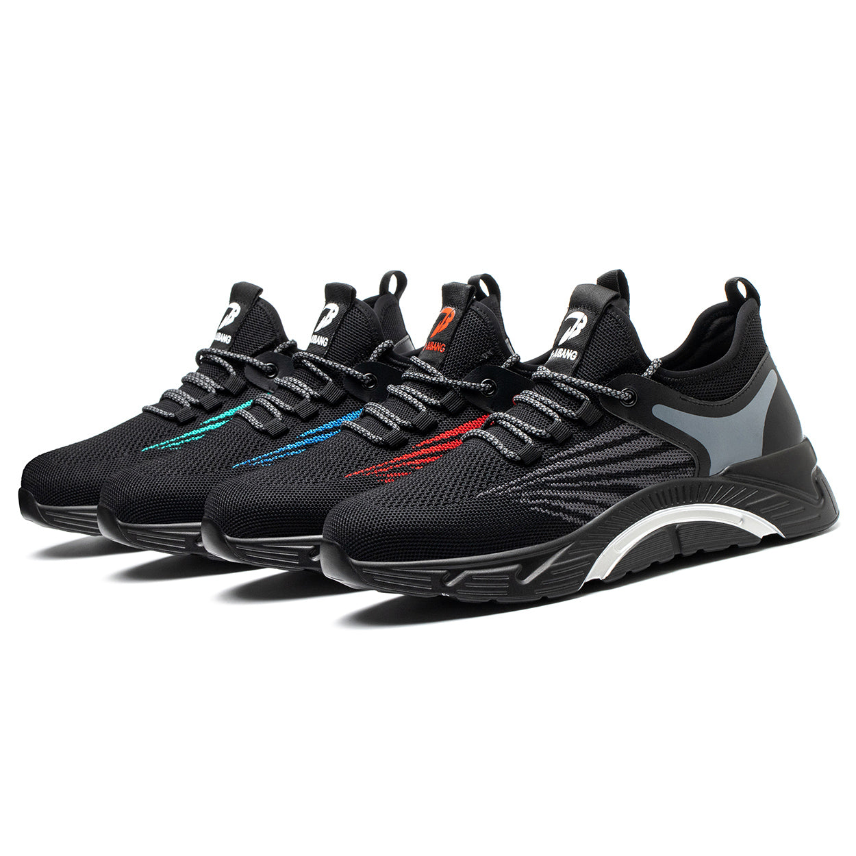Men's Breathable Mesh High-Top Work Shoes Trendy Versatile Thick-Soled Non-Slip Casual Ankle Boots Safety Shoes