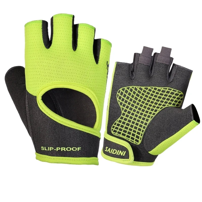 Professional Men's and Women's Microfiber Gym Cycling Gloves with Anti-Slip Gel and Shock Absorption Durable Fitness Gear