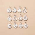Fashion 925 Silver 12 Zodiac Signs Charms for Bracelet Necklace Jewelry Making