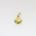 18K Brass Gold Plating Shell Shape Children's Charm Pendant Trendy for Wholesale Price