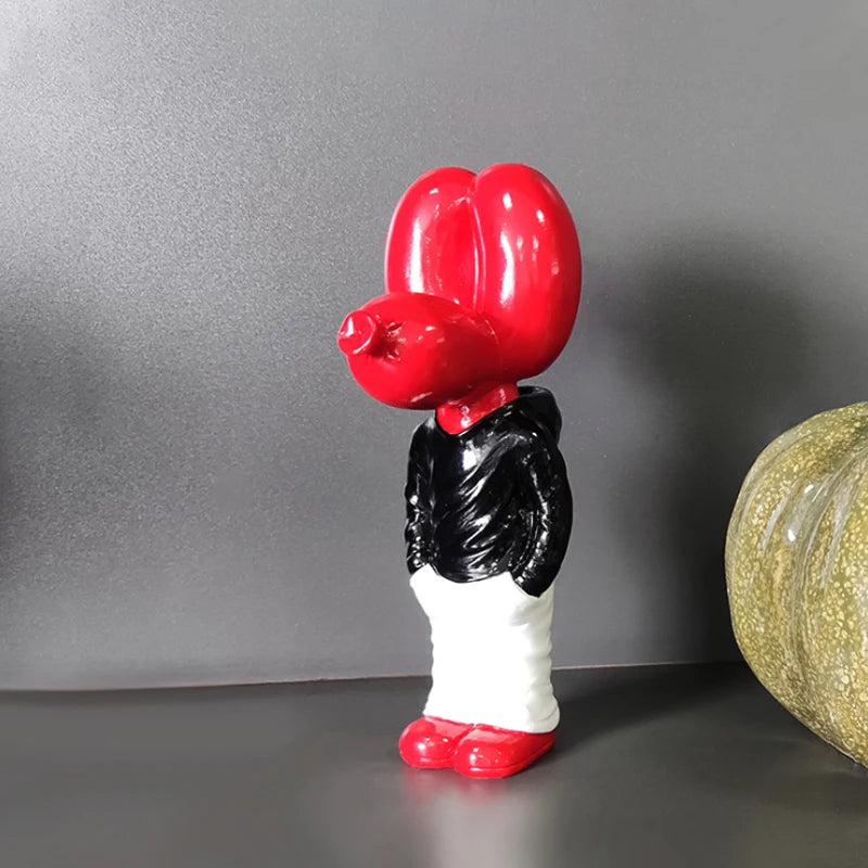 Modern Nordic Home Decor Balloon Dog Figure Resin Crafts Sculpture for Living Room Animal Figures Accessories for Home