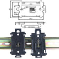 Medium Waist Din35 Buckle 35MM Guide Rail with Snap Hook for Clothing & Accessories Iron Material Snaps Product