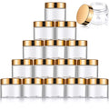 Rose Gold Wholesaleoz Plastic Jars with Lids Cosmetic Jars with Lids Plastic Cosmetic Jar with Lid 100ml 200ml