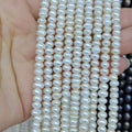 AA Grade Mini Near Round 5-6 mm Loose Freshwater Pearl Strand Natural Loose Pearls Wholesale
