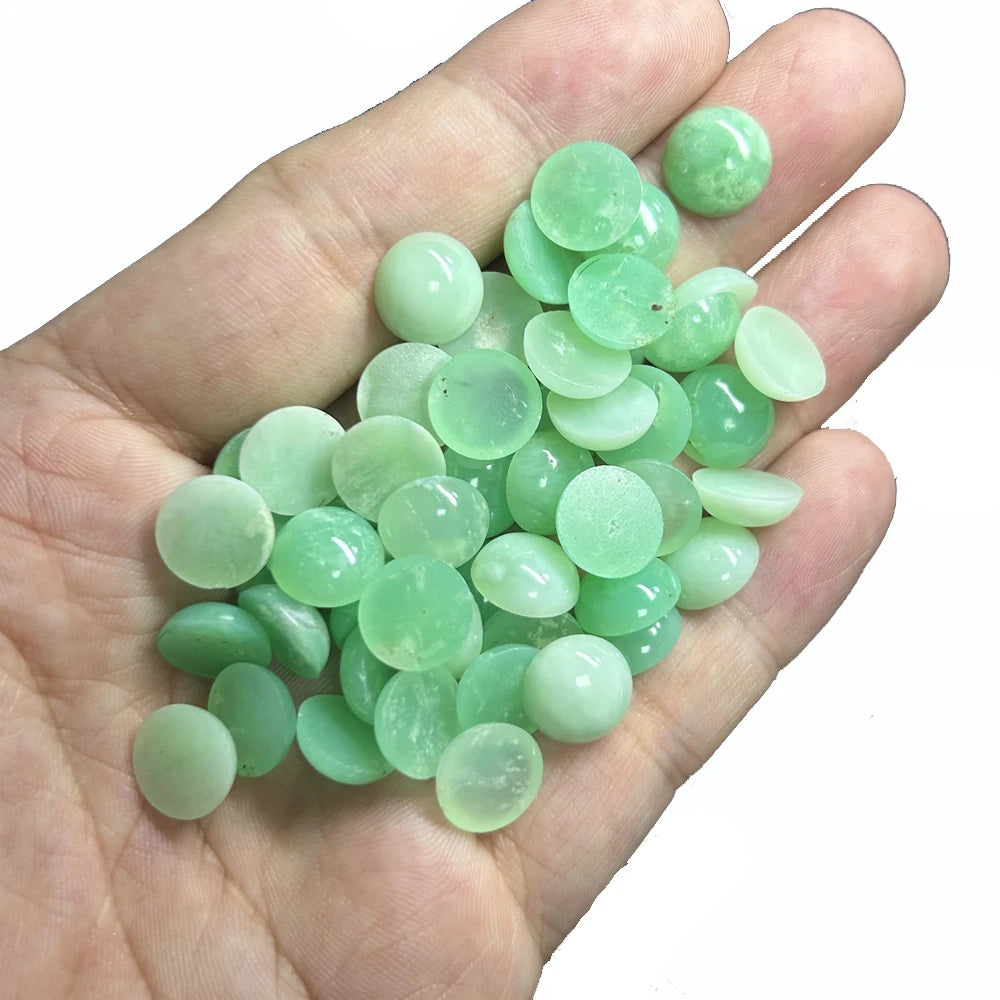 Round and Oval Flatback Cabochon Australian Jade Natural 8mm 10mm 12mm 10x12mm 10x14mm Green Jade