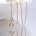 Au750 Hot Selling Genuine Gold 18 Karat Necklace Pure Gold Wheat Chain Necklace