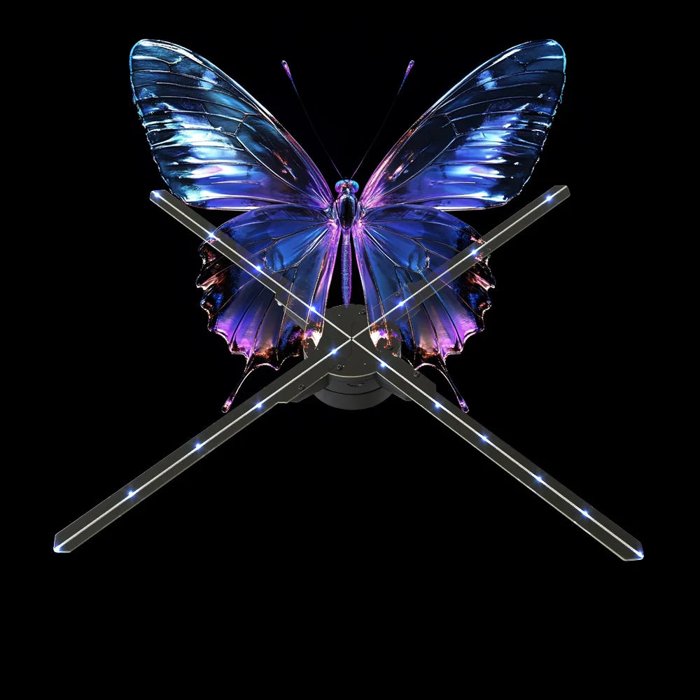User-Friendly 65CM 3D Hologram Fan Featuring Flexible Mounting Options for Effective Advertising Displays