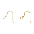 Fashion Flattened Ear Wire with 3.0mm Bead Women Permanet Gold Filled Jewelry Earring Hook